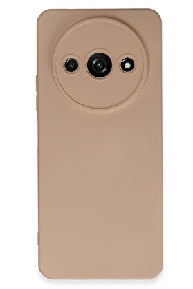 CepteToptan Newface Xiaomi Redmi A3 4G Kılıf Nano içi Kadife Silikon - Pudra