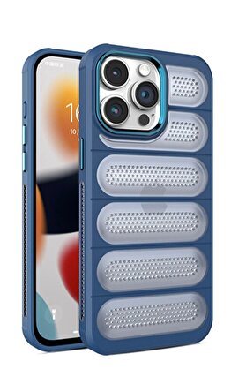 CepteToptan iPhone 14 Pro Max Kılıf Airmax Silikon Kapak - Lacivert - DROPX7046-4166