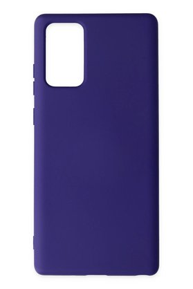 CepteToptan Samsung Galaxy Note 20 Kılıf Nano içi Kadife Silikon - Mor - DROPX9493-2510