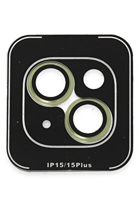 CepteToptan iPhone 15 PVD Metal Kamera Lens - Sarı - DROPX6818-2764