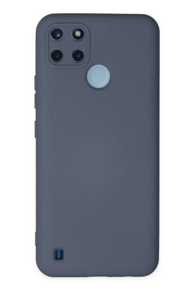 CepteToptan Realme C25Y Kılıf Nano içi Kadife Silikon - Gri - DROPX6299-6947