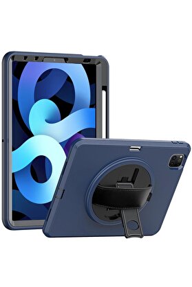 CepteToptan iPad Pro 11 (2018) Kılıf Hand Strap Tablet Kılıfı - Lacivert - DROPX6155-6885