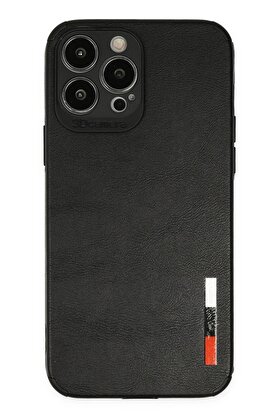 CepteToptan iPhone 13 Pro Kılıf Loop Deri Silikon - Siyah - DROPX7020-8090