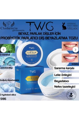 Twg Clamencia Probiyotik Parlatıcı Diş Beyazlatma Tozu 50Gr