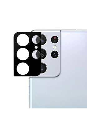 CepteToptan ALLY SM Galaxy S21 Ultra HD 3D Full Tempered Cam Kamera Koruyucu-(1903) - DROPX4411-1345