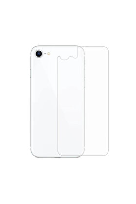 CepteToptan Ally iPhone SE3-SE2 İPhone 8-7 Tempered Şeffaf Arka Cam Koruyucu-(1903) - DROPX4896-1032