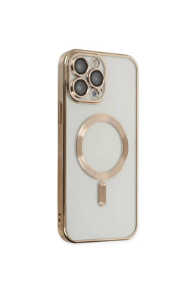 CepteToptan ALLY iPhone 14 Pro 6.1inç Renkli Kenar Lazer Çerçeveli Magsafe Uyumlu Silikon - DROPX6679-7174