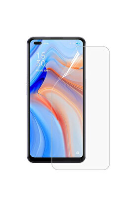 CepteToptan OPPO Reno4 Uyumlu Full Kaplama Hidrojel Film Full Ekran Koruyucu-(1903) - DROPX2445-8946