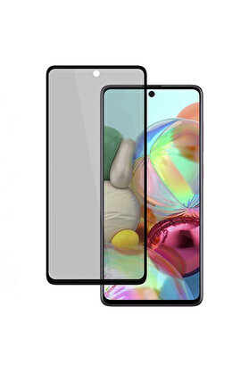 CepteToptan SM Galaxy Note 10 Lite 3D Full Privacy Gizlilik Tempered Cam Ekran Koruyucu-(190 - DROPX8666-6567