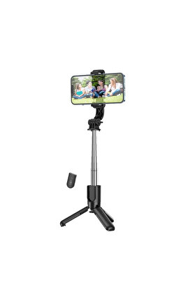 Ezere Hoco K17 Bluetooth Uzaktan Kontrol Selfie Çubuğu Tripod Mini Canlı Yayın Standı - Karbul9128-3