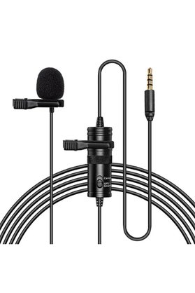 Byb Moda Tasarım Ally 3.5Mm Universal Lavalier Kablolu Yaka Mikrofonu 6 Metre-(5775)