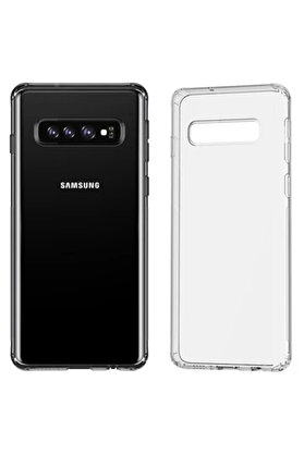 CepteToptan Galaxy S10 Simple Ultra İnce Kamera Korumalı Silikon Kılıf-(1903) - DROPX8149-9499