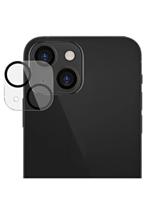 CepteToptan ALLY İPhone 13-13 Mini 3D Full Tempered Glass Cam Kamera Koruyucu-(1903) - DROPX9715-3773