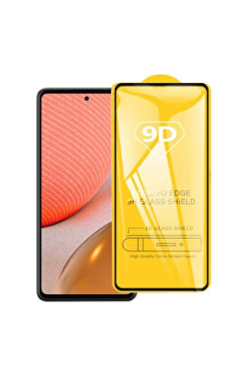 CepteToptan SM Galaxy A72 9D Full Glue Tempered Cam Ekran Koruyucu-(1903) - DROPX5602-6736