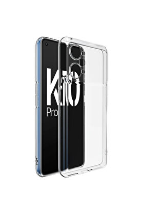 CepteToptan Ally OPPO K10 Pro 5G Kılıf Kamera Korumalı Ultra İnce Şeffaf Silikon Kılı - DROPX5245-9444