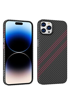 CepteToptan Hoco iPhone 14 Pro 6.1 Kılıf Kevlar Texture Darbe Emici Telefon Kılıfı-(190 - DROPX9194-2216
