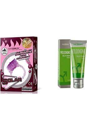 E&E Home Doc Johnson Proloongi̇ng Krem + Solar Halka Set