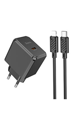 CepteToptan HOCO CS15A 30W Type-C Şarj Aleti + Type-C to iPhone Lightning Kablo Seti-(1903) UyumluDROPX9491-9179