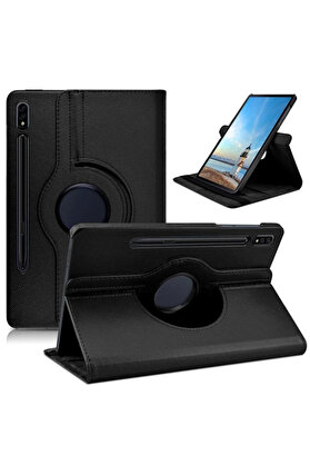 CepteToptan SM Galaxy Tab S8 Plus 2022 12.4 (X800-X806) 360 Derece Döner Standlı Kılıf-( - DROPX8365-6549