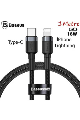CepteToptan Cafule Series Type-C To İPhone PD18W Hızlı Şarj Kablosu 1Metre-(1903) - DROPX7952-1445