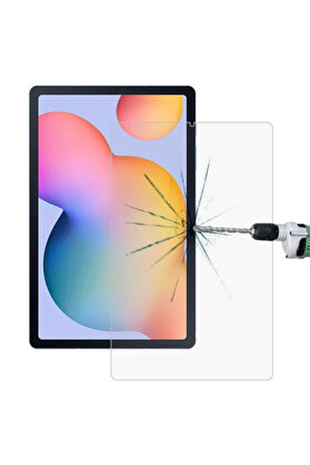 CepteToptan Galaxy Tab S6 Lite uyumlu P610- P615 Tempered Kırılmaz Cam Ekran Koruyucu-(1903) - DROPX6697-7011