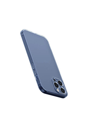 CepteToptan Simple Case İPhone 12 Pro Max 6.7 İnce Şeffaf Silikon Kılıf-(1903) - DROPX1015-4198