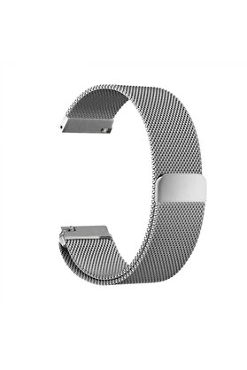 CepteToptan 22MM Gear S3 Watch 4 -GT2 GT2E 46MM KayışKordon Metal Milano Loop-(1903) - DROPX5753-6237 uyumlu