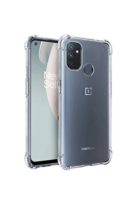 CepteToptan OnePlus Nord N100 Anti-Drop Silikon Kılıf Kamera Korumalı Şeffaf Silikon Kı - DROPX2658-6038