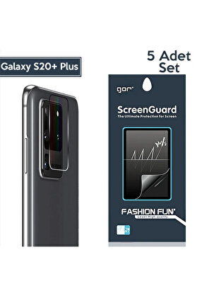 CepteToptan GOR Samsung Galaxy S20+Plus Kamera Lens Koruyucu 5 Adet-(1903) - DROPX2600-7928