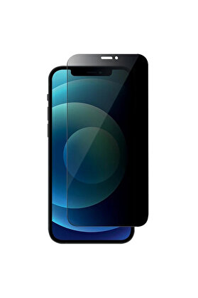 CepteToptan İPhone 12 Mini Privacy Gizli Hayalet Tempered Cam Ekran Koruyucu-(1903) - MONAS1387-8936