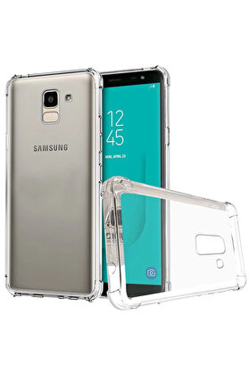CepteToptan Galaxy J6 2018 J600 Darbe Emici Şeffaf Silikon Kılıf-(1903) - DROPX2938-2384