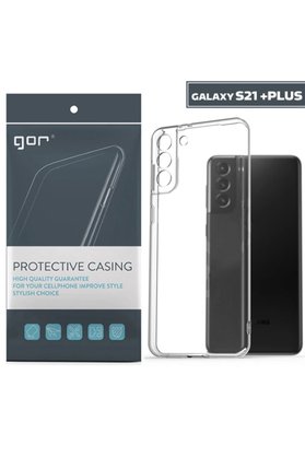 CepteToptan GOR Samsung Galaxy S21+ Plus Kılıf Kamera Korumalı Şeffaf Silikon Kılıf-(1 - DROPX6271-7133