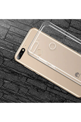 CepteToptan Huaweı Y9 2018 Şeffaf Soft Slim Fit Silikon Kılıf-(1903) - MONAS2320-8647