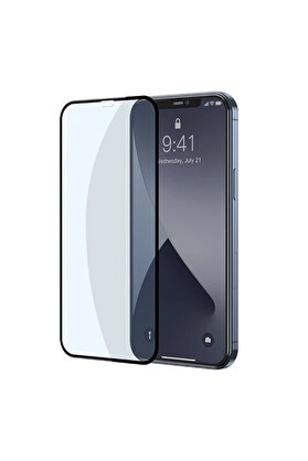 Lokal Marketing İPhone 12-12 Pro 0.3MM Full Anti Blue Light Tempered Cam Ekran Koruyucu 2Adet Set-( - LKM9618-1821