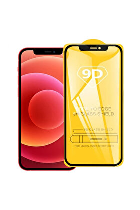 CepteToptan ALLY İPhone 12 Mini 9D Full Glue Tempered Cam Ekran Koruyucu-(1903) - DROPX2509-4217
