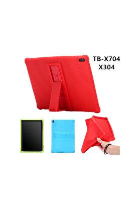 CepteToptan Tab 4 10 (tb-X304X704 Standlı Silikon Kılıf-(1903) - DROPX1090-2256