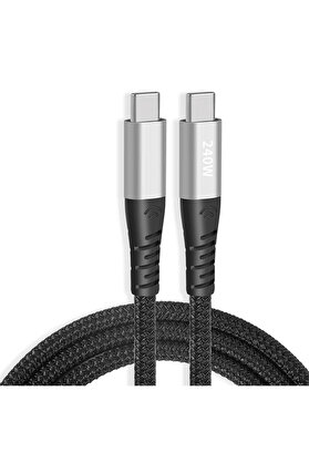 CepteToptan ALLY 240W Type-C To Type-C Laptop Telefon Hızlı Data ve Şarj Kablosu-(1903) - DROPX8386-9717