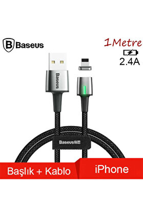 CepteToptan Zinc Magnetic Usb Kablo Şarj İPhone 14-13-12-11 1Metre-(1903) - DROPX6103-1446