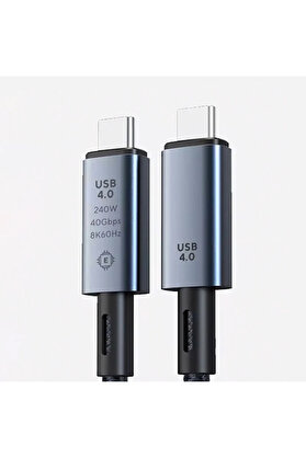 MKR ALLY 40Gbps 240W Type-C 8K Görüntü ve Hızlı Data Şarj Kablosu-(5775)