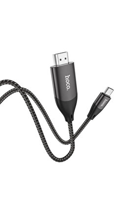CepteToptan HOCO UA16 Type-C to HDMI 4K 30hz Ses ve Görüntü Aktarma Kablosu-(1903) - DROPX2600-1838