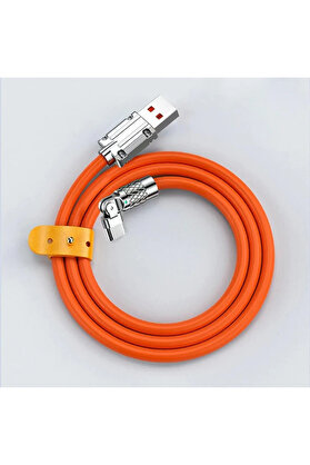CepteToptan ALLY 180° Dönebilen USB To Type-C 120W Hızlı Şarj Kablosu 1 Metre-(1903) - DROPX5487-6242