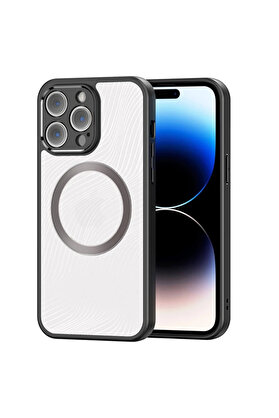 CepteToptan Dux Ducis iPhone 14 Pro Aimo Series MagSafe Premium Buzlu Sert PC-TPU Kılıf-(1 - DROPX7136-1380