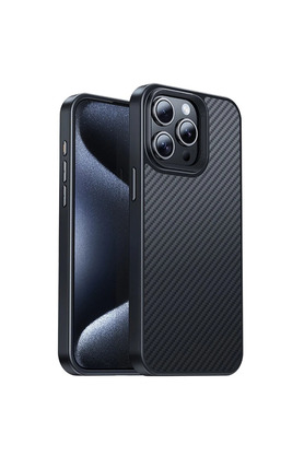 Ethab Giyim Hoco İphone 15 Pro As7 Kevlar Kılıf Manyetik Magsafeli Telefon Kılıfı-(5775) - Glst8360-9322