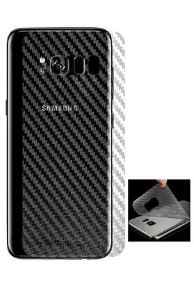 CepteToptan Ally Galaxy S8 Plus Arka Şefaf Arka Koruma Bandı-(1903) - DROPX8421-8203