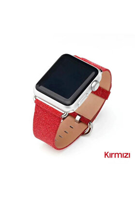 CepteToptan Ally Apple Watch 7-8 41mm 6-5-4 40mm Deri İnce Sim İşlemeli Kordon Kayış 3- - DROPX2036-5619