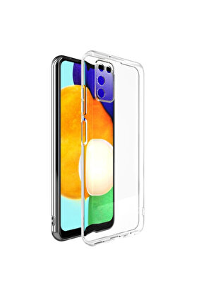 CepteToptan Ally SM Galaxy A03S Kılıf Kamera Korumalı Ultra İnce Şeffaf Silikon Kılıf - DROPX6257-2883