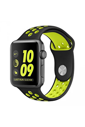 CepteToptan Ally Apple Watch 7-8 45mm 6-5-4 44mm Kayış Kordon Nike Style Soft Silikon 3-2- - DROPX7473-5620