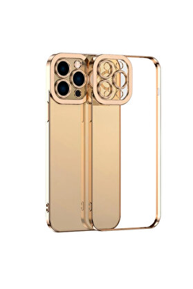 CepteToptan ALLY Fashion Series iPhone 12 Pro Max Kılıf Renkli Kenar Lazer Çerçeveli Sil - DROPX8473-1965
