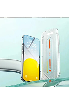 CepteToptan Crystal iPhone 15 Full Koruma Eye-Protection Tempered Cam Ekran Koruyucu-(1903) - DROPX5534-1384