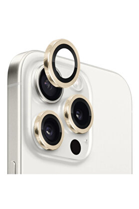 CepteToptan ALLY iPhone 15 Pro/15 Pro Max Kamera Lens Koruma Camı-(1903) - DROPX5180-2709